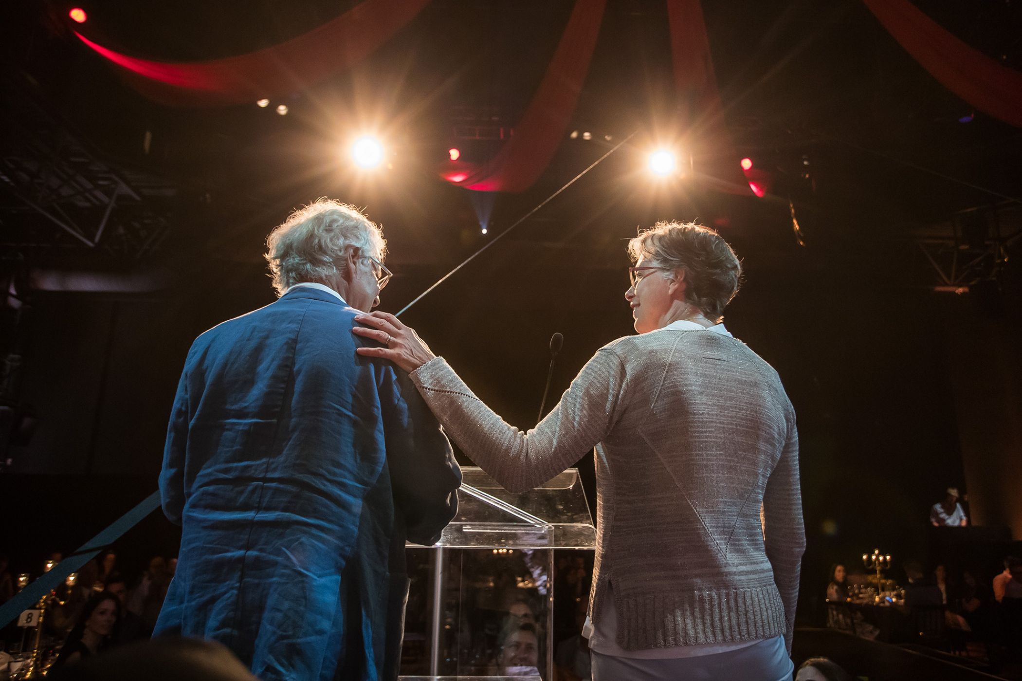 getting honoured during a private event