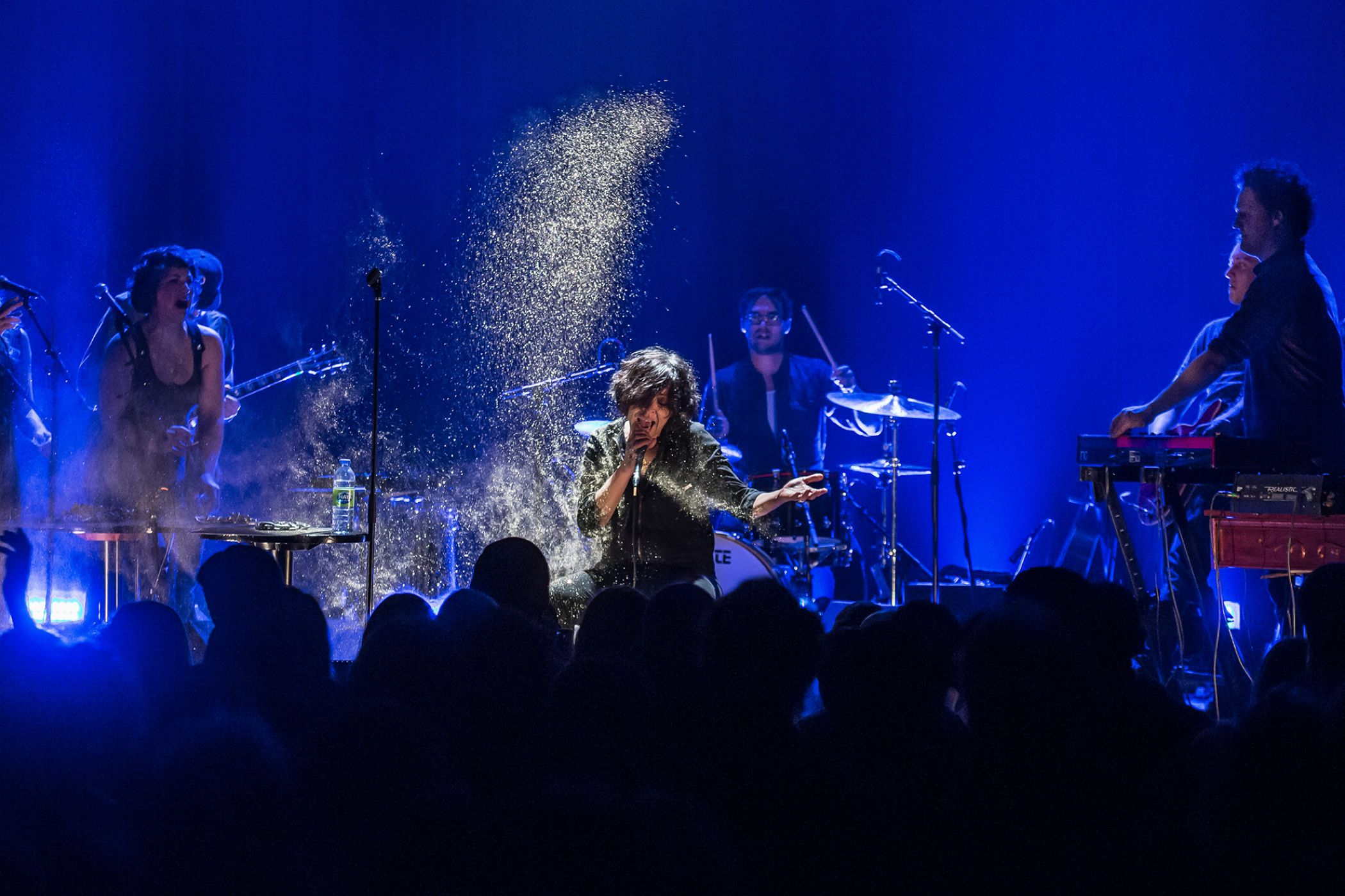 during a show in Montreal