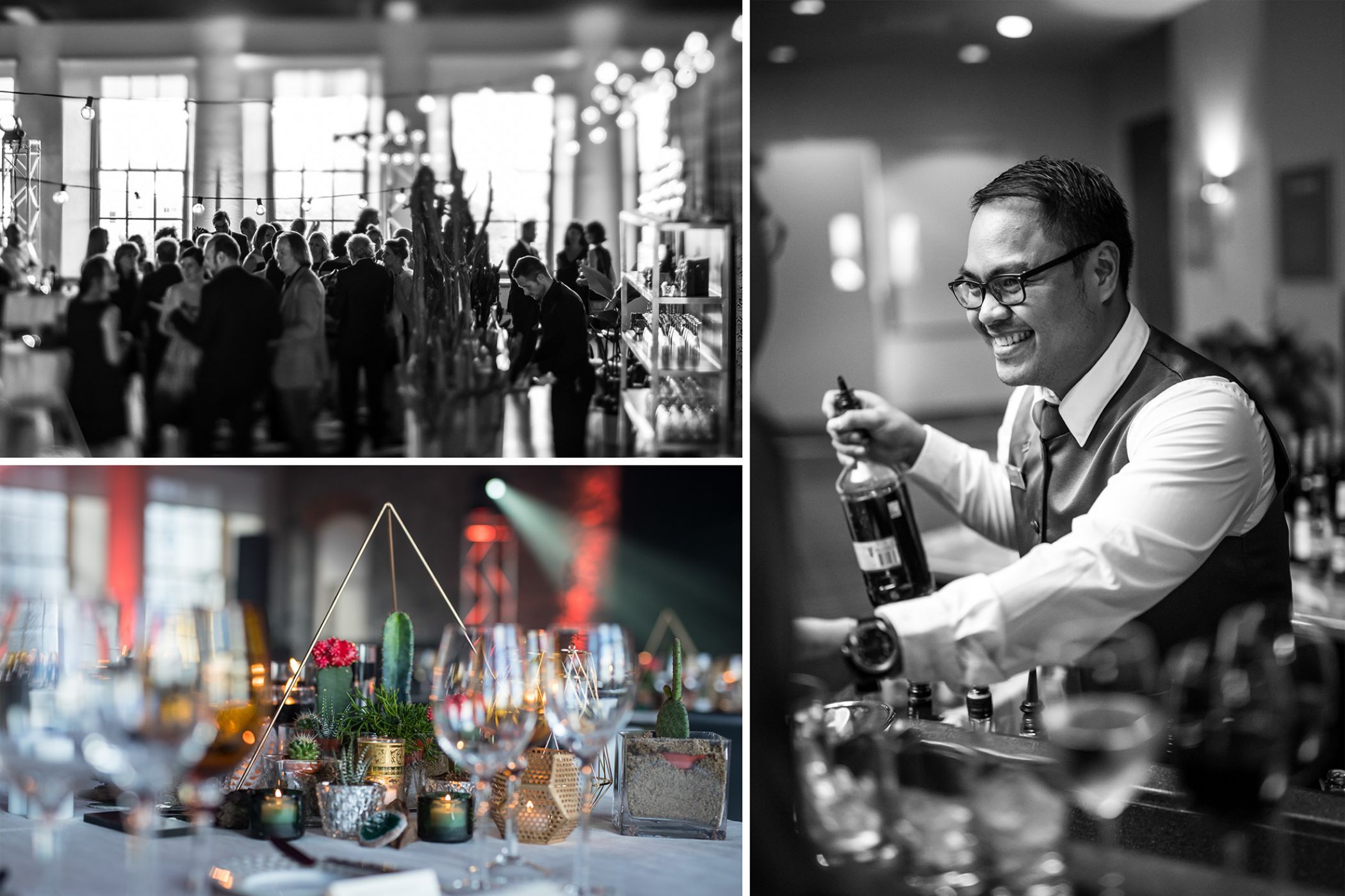 With Maître et Chef Traiteur food and decoration